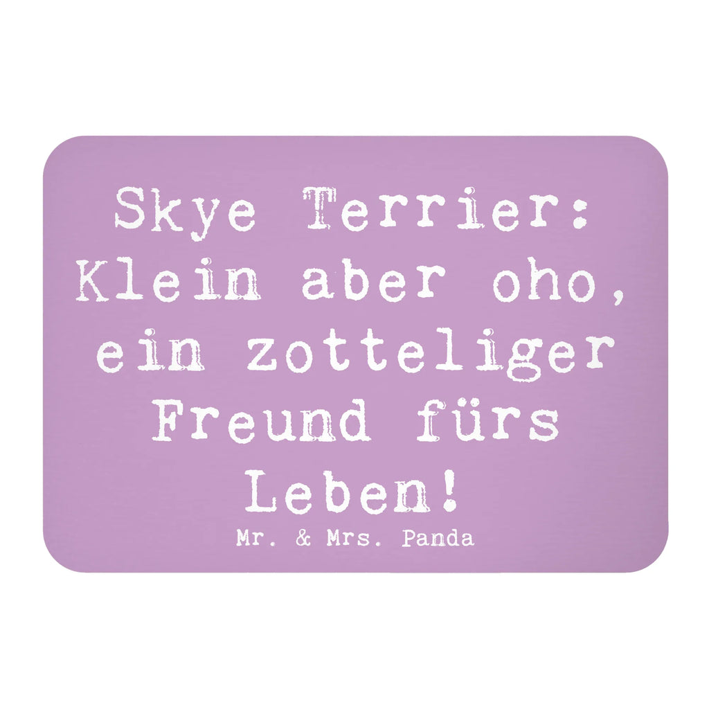 Magnet Saying Skye Terrier: Klein aber oho, ein zotteliger Freund fürs Leben! Kühlschrankmagnet, Whiteboard Magnet, Dekomagnet, Notiz Magnet, Pinnwandmagnet, Kühlschrank Dekoration, Motivmagnete, Souvenir Magnet, Hund, Hunderasse, Rassehund, Hundebesitzer, Geschenk, Tierfreund, Schenken, Welpe