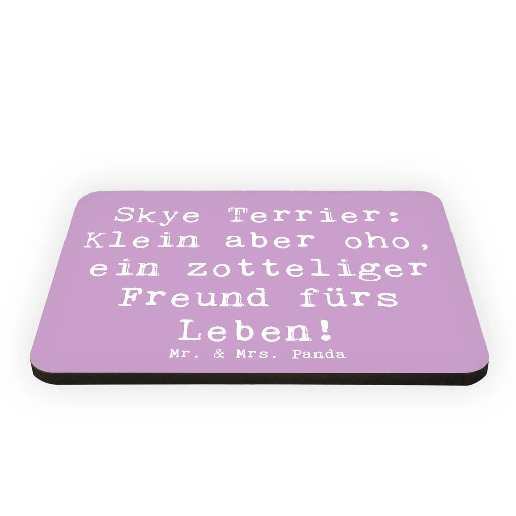 Magnet Saying Skye Terrier: Klein aber oho, ein zotteliger Freund fürs Leben! Kühlschrankmagnet, Whiteboard Magnet, Dekomagnet, Notiz Magnet, Pinnwandmagnet, Kühlschrank Dekoration, Motivmagnete, Souvenir Magnet, Hund, Hunderasse, Rassehund, Hundebesitzer, Geschenk, Tierfreund, Schenken, Welpe