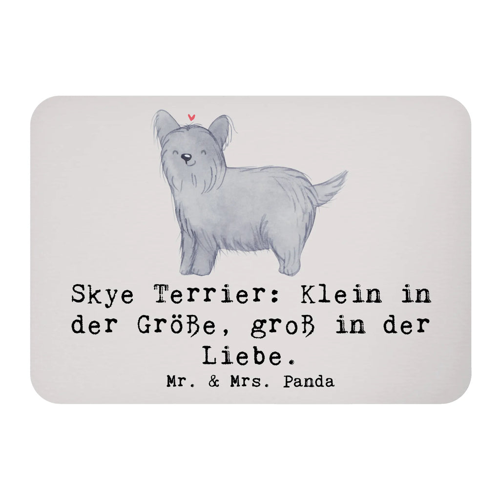 Magnet Skye Terrier: Klein in der Größe, groß in der Liebe. Notiz Magnet, Souvenir Magnet, Dekomagnet, Whiteboard Magnet, Pinnwandmagnet, Motivmagnete, Kühlschrankmagnet, Kühlschrank Dekoration, Hund, Hunderasse, Rassehund, Hundebesitzer, Geschenk, Tierfreund, Schenken, Welpe