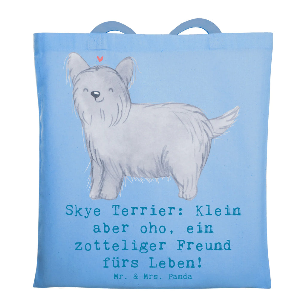 Tragetasche Skye Terrier Freund Strandtasche, Tasche, Einkaufstasche, Jutebeutel, Stofftasche, Shopper, Laptoptasche, Stoffbeutel, Schultertasche, Jutetasche, Tragetasche, Badetasche, Einkaufstüte, Umhängetasche, Beuteltasche, Beutel, Hund, Hunderasse, Rassehund, Hundebesitzer, Geschenk, Tierfreund, Schenken, Welpe