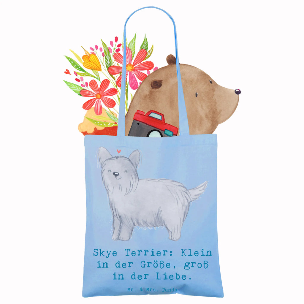 Tragetasche Skye Terrier Liebe Jutetasche, Beutel, Umhängetasche, Schultertasche, Jutebeutel, Beuteltasche, Stoffbeutel, Tasche, Einkaufstasche, Badetasche, Stofftasche, Tragetasche, Laptoptasche, Strandtasche, Einkaufstüte, Shopper, Hund, Hunderasse, Rassehund, Hundebesitzer, Geschenk, Tierfreund, Schenken, Welpe