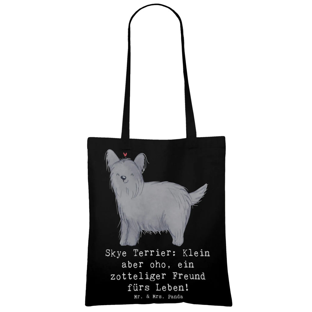 Tragetasche Skye Terrier Freund Strandtasche, Tasche, Einkaufstasche, Jutebeutel, Stofftasche, Shopper, Laptoptasche, Stoffbeutel, Schultertasche, Jutetasche, Tragetasche, Badetasche, Einkaufstüte, Umhängetasche, Beuteltasche, Beutel, Hund, Hunderasse, Rassehund, Hundebesitzer, Geschenk, Tierfreund, Schenken, Welpe