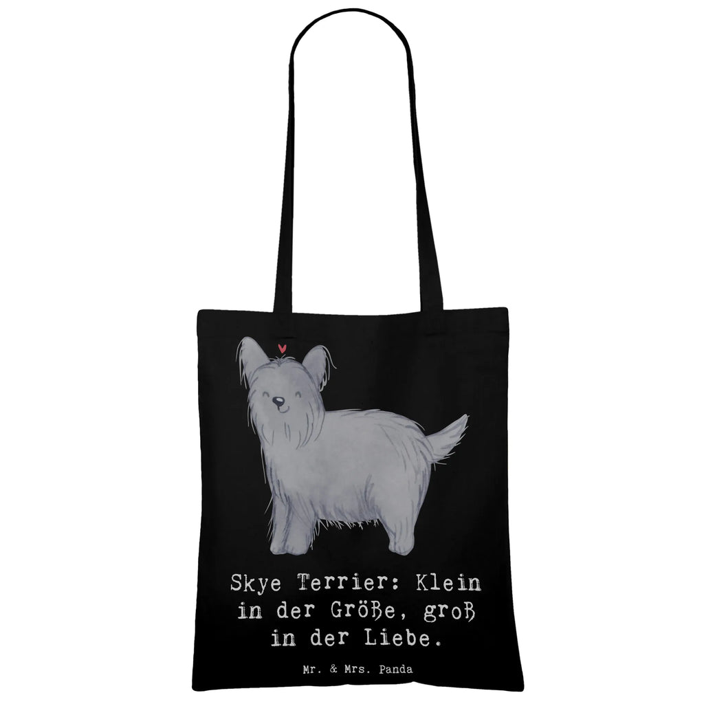 Tragetasche Skye Terrier Liebe Jutetasche, Beutel, Umhängetasche, Schultertasche, Jutebeutel, Beuteltasche, Stoffbeutel, Tasche, Einkaufstasche, Badetasche, Stofftasche, Tragetasche, Laptoptasche, Strandtasche, Einkaufstüte, Shopper, Hund, Hunderasse, Rassehund, Hundebesitzer, Geschenk, Tierfreund, Schenken, Welpe