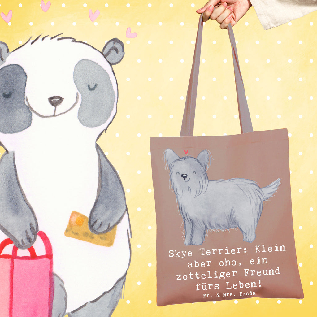 Tragetasche Skye Terrier Freund Strandtasche, Tasche, Einkaufstasche, Jutebeutel, Stofftasche, Shopper, Laptoptasche, Stoffbeutel, Schultertasche, Jutetasche, Tragetasche, Badetasche, Einkaufstüte, Umhängetasche, Beuteltasche, Beutel, Hund, Hunderasse, Rassehund, Hundebesitzer, Geschenk, Tierfreund, Schenken, Welpe