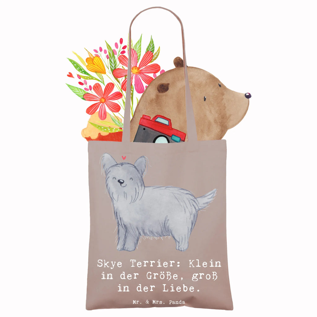 Tragetasche Skye Terrier Liebe Jutetasche, Beutel, Umhängetasche, Schultertasche, Jutebeutel, Beuteltasche, Stoffbeutel, Tasche, Einkaufstasche, Badetasche, Stofftasche, Tragetasche, Laptoptasche, Strandtasche, Einkaufstüte, Shopper, Hund, Hunderasse, Rassehund, Hundebesitzer, Geschenk, Tierfreund, Schenken, Welpe