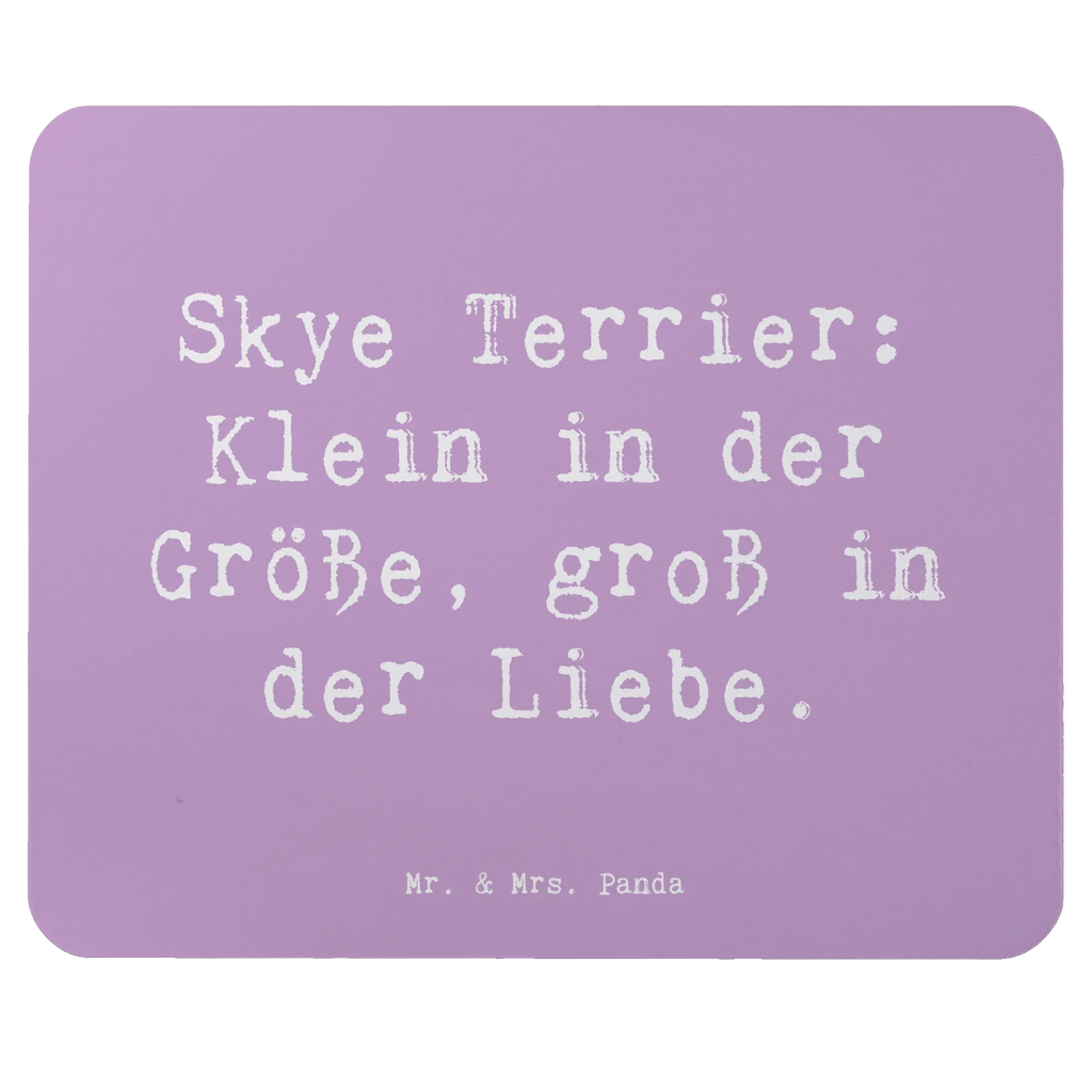 Mouse mat Saying Skye Terrier: Klein in der Größe, groß in der Liebe. Mauspad, Mousepad, Designer Mauspad, Computer zubehör, Büroausstattung, Arbeitszimmer, Einzigartiges Mauspad, Mauspad Büro, Mausunterlage, PC Zubehör, Hund, Hunderasse, Rassehund, Hundebesitzer, Geschenk, Tierfreund, Schenken, Welpe