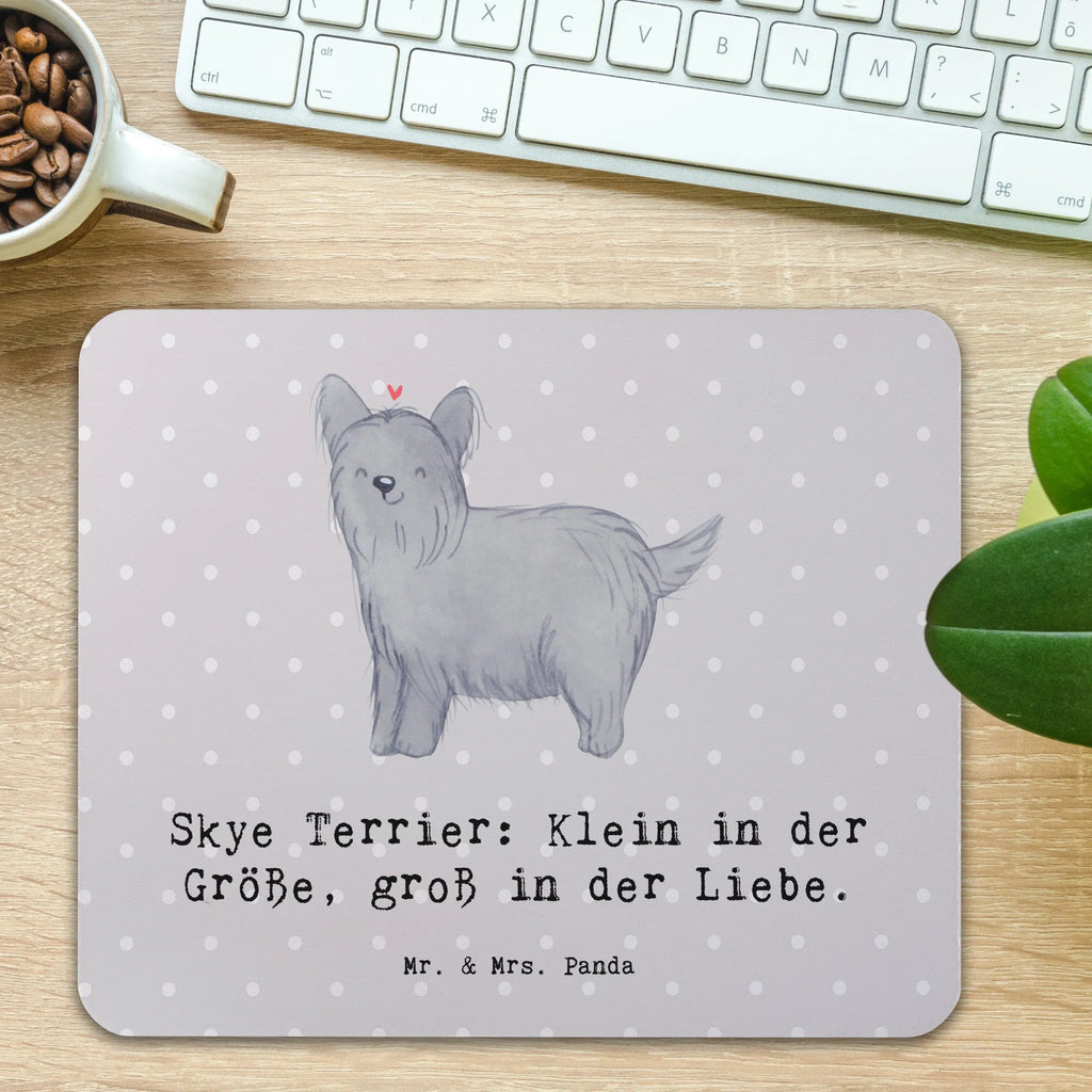 Mouse mat Skye Terrier: Klein in der Größe, groß in der Liebe. Mauspad Büro, Mousepad, Einzigartiges Mauspad, PC Zubehör, Computer zubehör, Mausunterlage, Arbeitszimmer, Designer Mauspad, Büroausstattung, Mauspad, Hund, Hunderasse, Rassehund, Hundebesitzer, Geschenk, Tierfreund, Schenken, Welpe