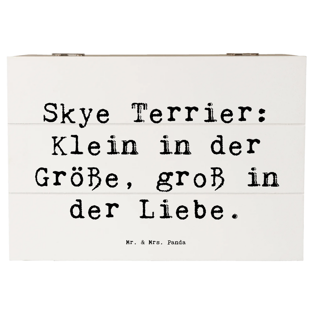 Wooden chest Saying Skye Terrier: Klein in der Größe, groß in der Liebe. XXL, Truhe, Holzkiste, Schatzkiste, Aufbewahrungsbox, Dekokiste, Erinnerungsbox, Kiste, Geschenkbox, Geschenkdose, Schatulle, Erinnerungskiste, Hund, Hunderasse, Rassehund, Hundebesitzer, Geschenk, Tierfreund, Schenken, Welpe