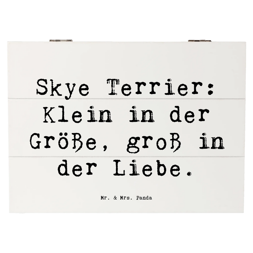 Wooden chest Saying Skye Terrier: Klein in der Größe, groß in der Liebe. XXL, Truhe, Holzkiste, Schatzkiste, Aufbewahrungsbox, Dekokiste, Erinnerungsbox, Kiste, Geschenkbox, Geschenkdose, Schatulle, Erinnerungskiste, Hund, Hunderasse, Rassehund, Hundebesitzer, Geschenk, Tierfreund, Schenken, Welpe