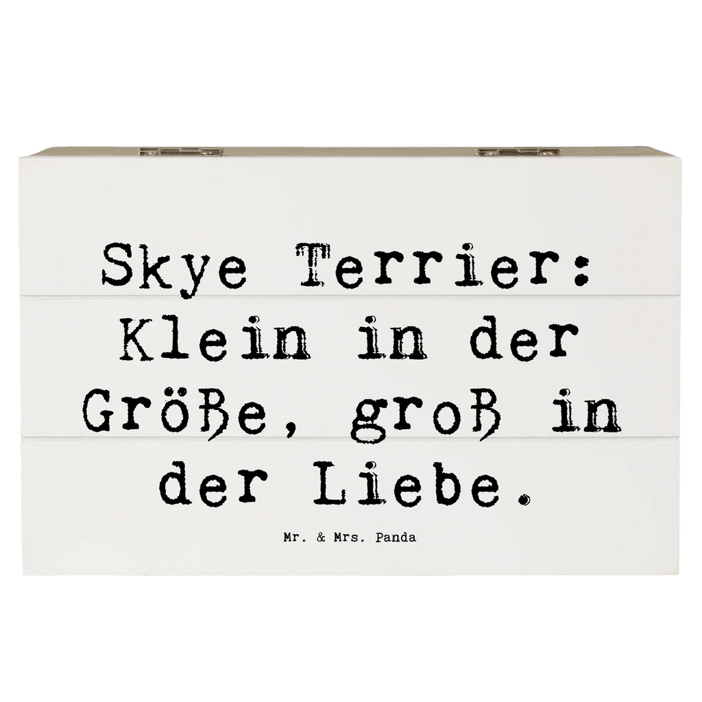 Wooden chest Saying Skye Terrier: Klein in der Größe, groß in der Liebe. XXL, Truhe, Holzkiste, Schatzkiste, Aufbewahrungsbox, Dekokiste, Erinnerungsbox, Kiste, Geschenkbox, Geschenkdose, Schatulle, Erinnerungskiste, Hund, Hunderasse, Rassehund, Hundebesitzer, Geschenk, Tierfreund, Schenken, Welpe