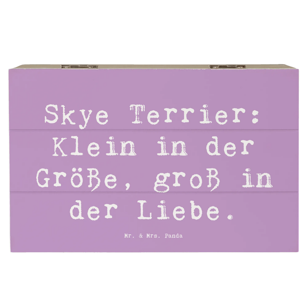 Wooden chest Saying Skye Terrier: Klein in der Größe, groß in der Liebe. XXL, Truhe, Holzkiste, Schatzkiste, Aufbewahrungsbox, Dekokiste, Erinnerungsbox, Kiste, Geschenkbox, Geschenkdose, Schatulle, Erinnerungskiste, Hund, Hunderasse, Rassehund, Hundebesitzer, Geschenk, Tierfreund, Schenken, Welpe