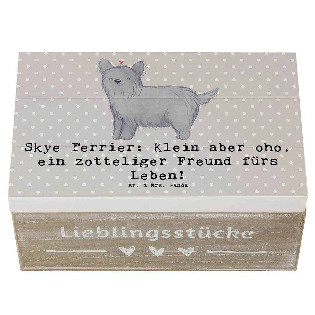 Holzkiste Skye Terrier Freund XXL, Schatzkiste, Geschenkdose, Aufbewahrungsbox, Dekokiste, Kiste, Truhe, Erinnerungsbox, Schatulle, Geschenkbox, Holzkiste, Erinnerungskiste, Hund, Hunderasse, Rassehund, Hundebesitzer, Geschenk, Tierfreund, Schenken, Welpe