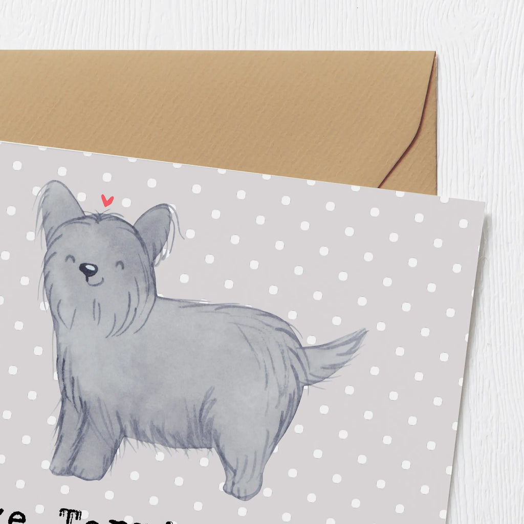 Deluxe Karte Skye Terrier Liebe Einladungskarte, Hochwertige Grußkarte, Glückwunschkarte, Geburtstagskarte, Karte, Grußkarte, Klappkarte, Hochzeitskarte, Hochwertige Klappkarte, Hund, Hunderasse, Rassehund, Hundebesitzer, Geschenk, Tierfreund, Schenken, Welpe