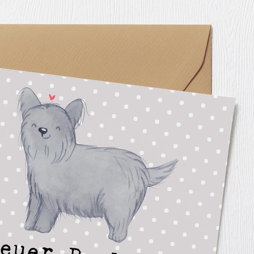 Deluxe Karte Skye Terrier Herz Grußkarte, Geburtstagskarte, Hochwertige Grußkarte, Hochwertige Klappkarte, Karte, Glückwunschkarte, Einladungskarte, Klappkarte, Hochzeitskarte, Hund, Hunderasse, Rassehund, Hundebesitzer, Geschenk, Tierfreund, Schenken, Welpe