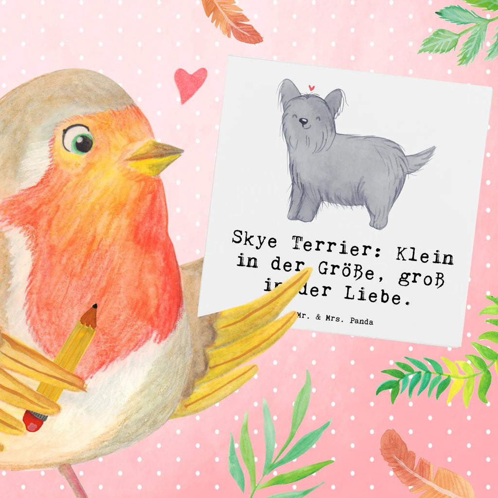 Deluxe Karte Skye Terrier Liebe Einladungskarte, Hochwertige Grußkarte, Glückwunschkarte, Geburtstagskarte, Karte, Grußkarte, Klappkarte, Hochzeitskarte, Hochwertige Klappkarte, Hund, Hunderasse, Rassehund, Hundebesitzer, Geschenk, Tierfreund, Schenken, Welpe