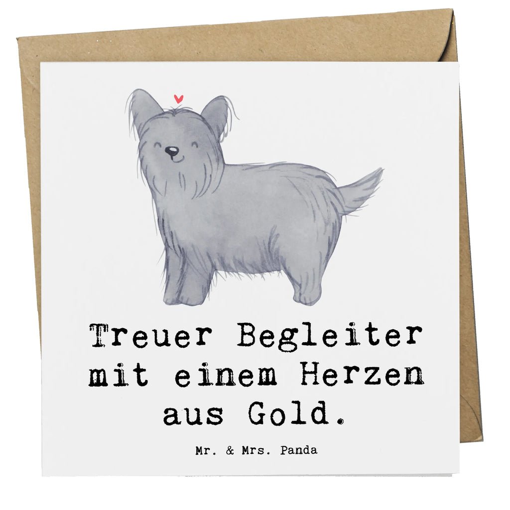 Deluxe Karte Skye Terrier Herz Grußkarte, Geburtstagskarte, Hochwertige Grußkarte, Hochwertige Klappkarte, Karte, Glückwunschkarte, Einladungskarte, Klappkarte, Hochzeitskarte, Hund, Hunderasse, Rassehund, Hundebesitzer, Geschenk, Tierfreund, Schenken, Welpe