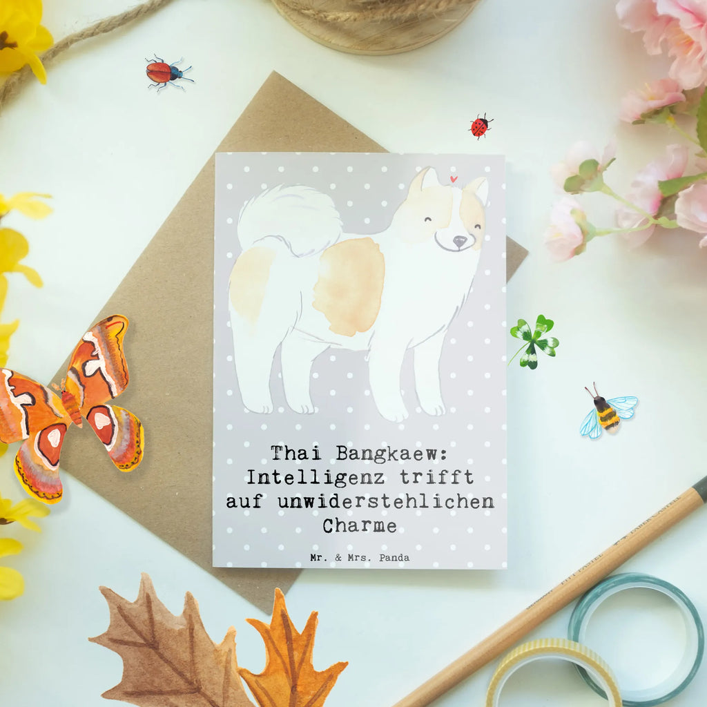 Grußkarte Thai Bangkaew Charme Karte, Hochzeitskarte, Grußkarte, Ansichtskarten, Klappkarte, Geburtstagskarte, Glückwunschkarte, Einladungskarte, Hund, Hunderasse, Rassehund, Hundebesitzer, Geschenk, Tierfreund, Schenken, Welpe