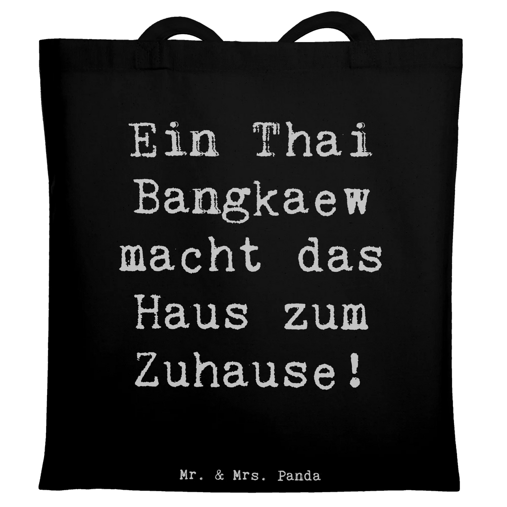 Tote bag Saying Ein Thai Bangkaew macht das Haus zum Zuhause! Einkaufstasche, Strandtasche, Badetasche, Umhängetasche, Tasche, Laptoptasche, Stofftasche, Shopper, Beuteltasche, Schultertasche, Einkaufstüte, Tragetasche, Beutel, Jutetasche, Jutebeutel, Stoffbeutel, Hund, Hunderasse, Rassehund, Hundebesitzer, Geschenk, Tierfreund, Schenken, Welpe