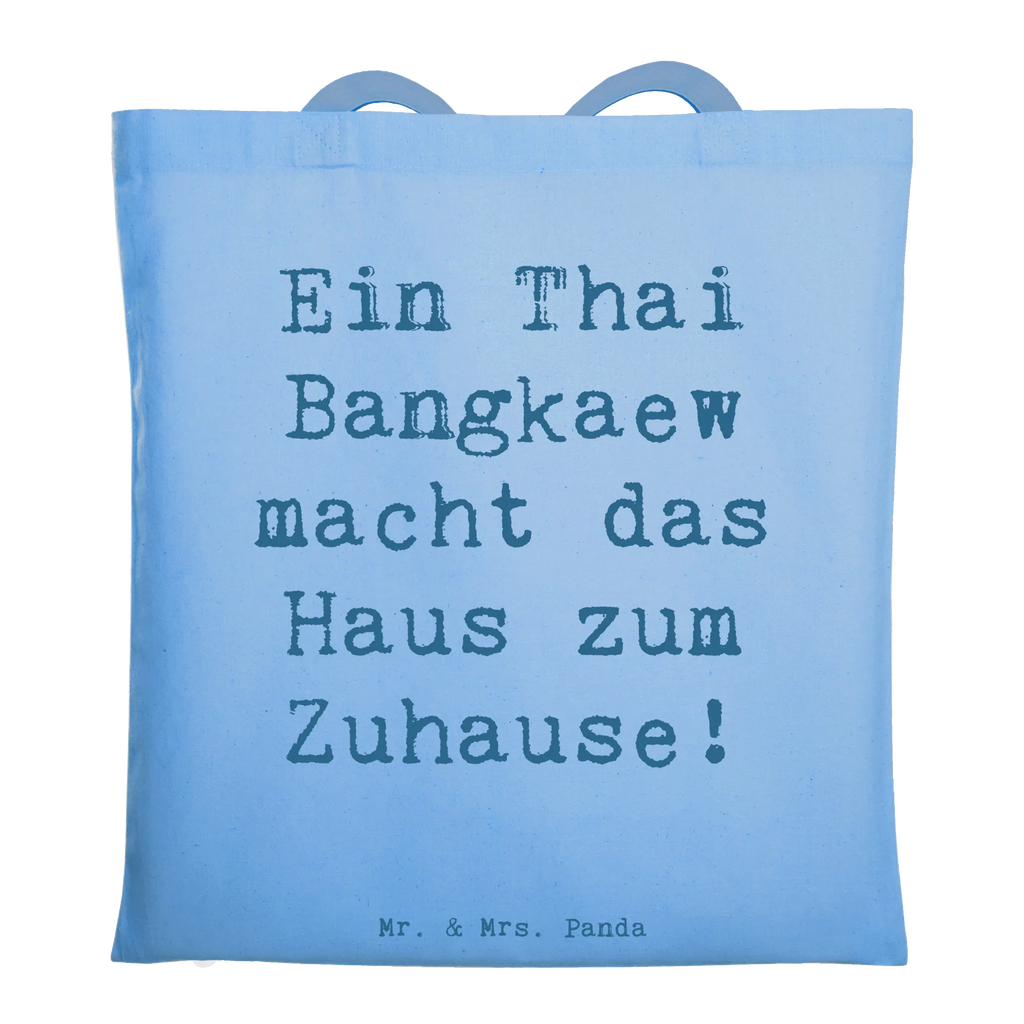 Tote bag Saying Ein Thai Bangkaew macht das Haus zum Zuhause! Einkaufstasche, Strandtasche, Badetasche, Umhängetasche, Tasche, Laptoptasche, Stofftasche, Shopper, Beuteltasche, Schultertasche, Einkaufstüte, Tragetasche, Beutel, Jutetasche, Jutebeutel, Stoffbeutel, Hund, Hunderasse, Rassehund, Hundebesitzer, Geschenk, Tierfreund, Schenken, Welpe