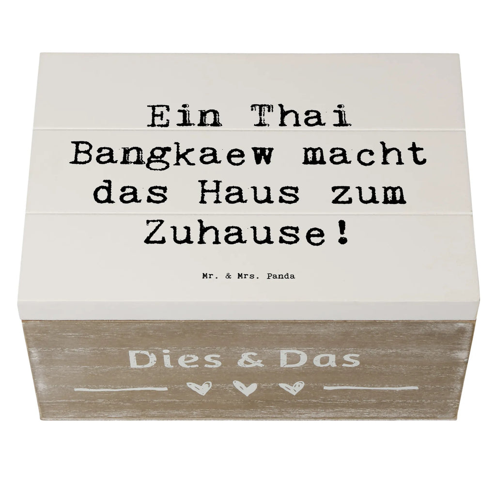 Holzkiste Spruch Thai Bangkaew Zuhause Aufbewahrungsbox, Erinnerungsbox, Geschenkdose, Dekokiste, XXL, Erinnerungskiste, Geschenkbox, Holzkiste, Schatzkiste, Schatulle, Truhe, Kiste, Hund, Hunderasse, Rassehund, Hundebesitzer, Geschenk, Tierfreund, Schenken, Welpe