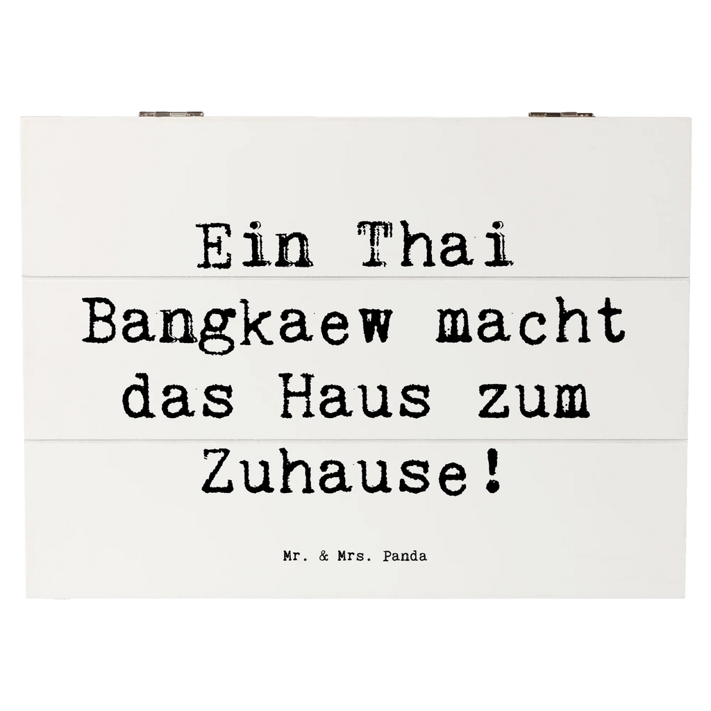 Holzkiste Spruch Thai Bangkaew Zuhause Aufbewahrungsbox, Erinnerungsbox, Geschenkdose, Dekokiste, XXL, Erinnerungskiste, Geschenkbox, Holzkiste, Schatzkiste, Schatulle, Truhe, Kiste, Hund, Hunderasse, Rassehund, Hundebesitzer, Geschenk, Tierfreund, Schenken, Welpe