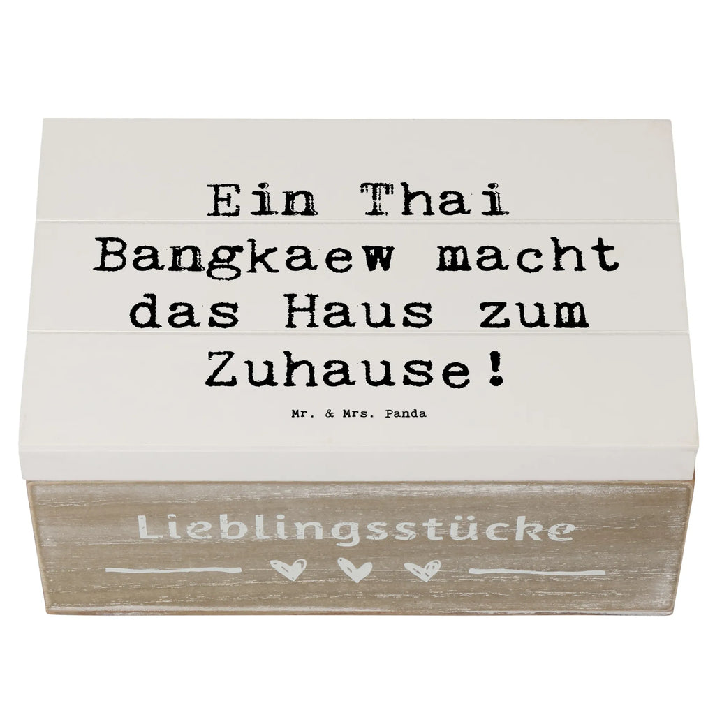 Holzkiste Spruch Thai Bangkaew Zuhause Aufbewahrungsbox, Erinnerungsbox, Geschenkdose, Dekokiste, XXL, Erinnerungskiste, Geschenkbox, Holzkiste, Schatzkiste, Schatulle, Truhe, Kiste, Hund, Hunderasse, Rassehund, Hundebesitzer, Geschenk, Tierfreund, Schenken, Welpe