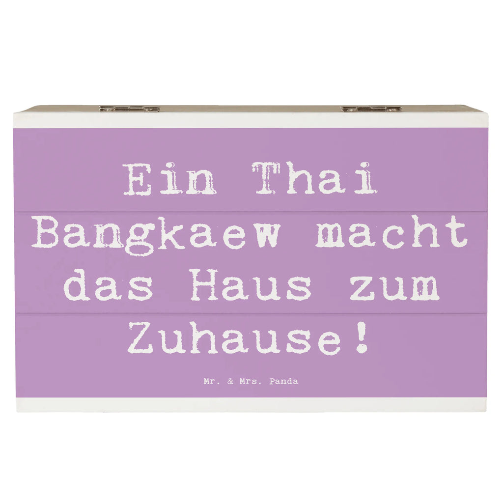 Holzkiste Spruch Thai Bangkaew Zuhause Aufbewahrungsbox, Erinnerungsbox, Geschenkdose, Dekokiste, XXL, Erinnerungskiste, Geschenkbox, Holzkiste, Schatzkiste, Schatulle, Truhe, Kiste, Hund, Hunderasse, Rassehund, Hundebesitzer, Geschenk, Tierfreund, Schenken, Welpe
