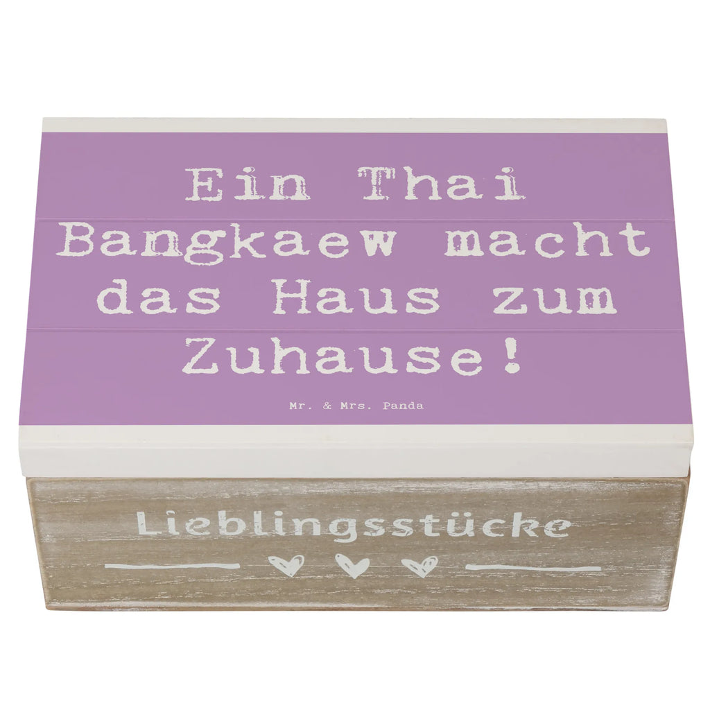 Holzkiste Spruch Thai Bangkaew Zuhause Aufbewahrungsbox, Erinnerungsbox, Geschenkdose, Dekokiste, XXL, Erinnerungskiste, Geschenkbox, Holzkiste, Schatzkiste, Schatulle, Truhe, Kiste, Hund, Hunderasse, Rassehund, Hundebesitzer, Geschenk, Tierfreund, Schenken, Welpe
