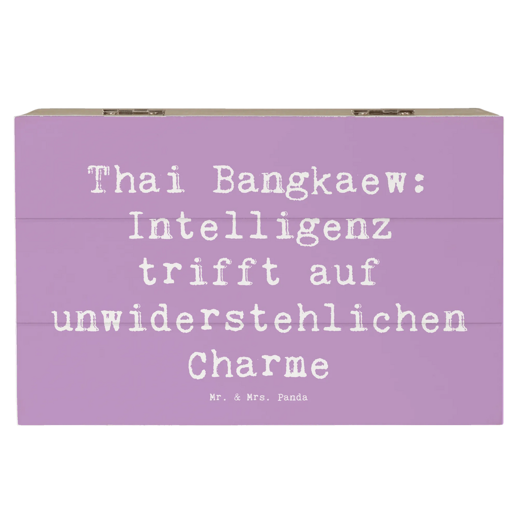 Wooden chest Saying Thai Bangkaew: Intelligenz trifft auf unwiderstehlichen Charme Kiste, Aufbewahrungsbox, Schatulle, Truhe, Erinnerungskiste, XXL, Geschenkdose, Holzkiste, Erinnerungsbox, Dekokiste, Geschenkbox, Schatzkiste, Hund, Hunderasse, Rassehund, Hundebesitzer, Geschenk, Tierfreund, Schenken, Welpe