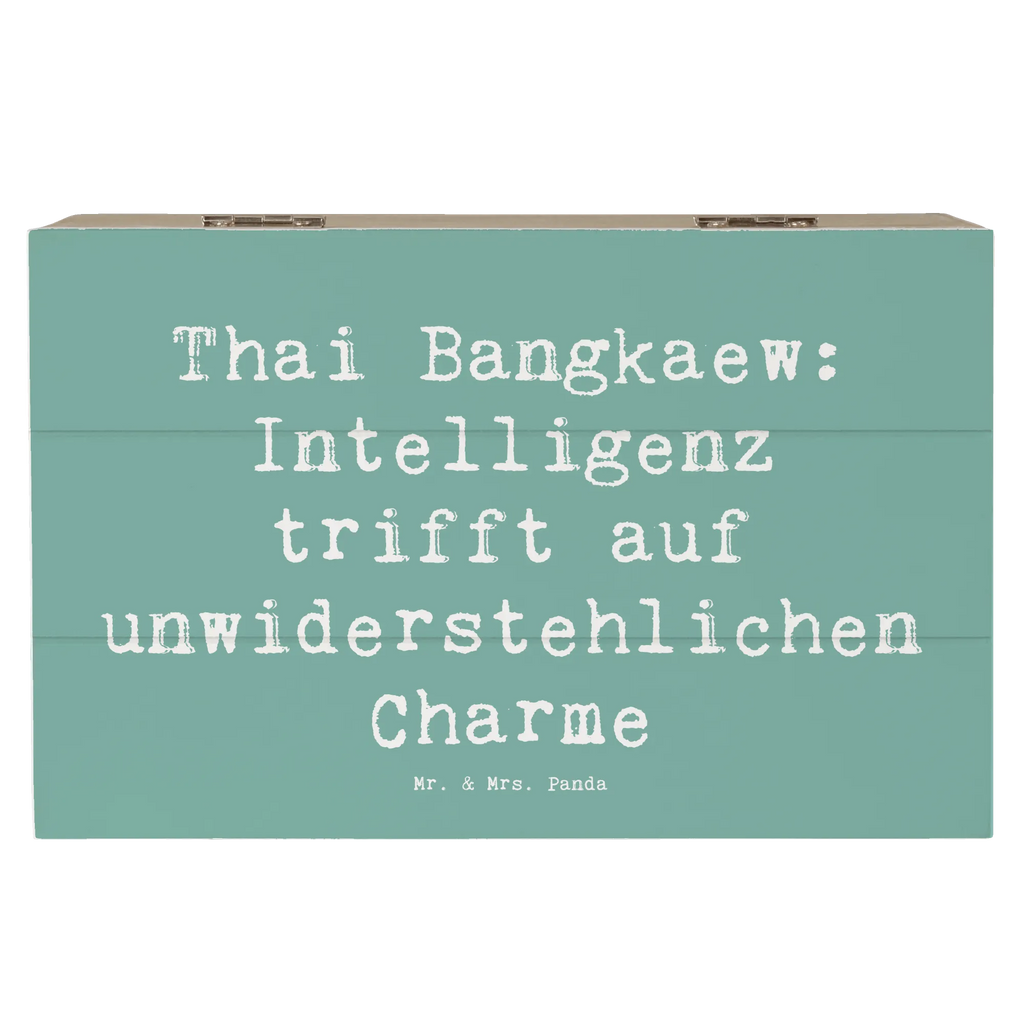 Wooden chest Saying Thai Bangkaew: Intelligenz trifft auf unwiderstehlichen Charme Kiste, Aufbewahrungsbox, Schatulle, Truhe, Erinnerungskiste, XXL, Geschenkdose, Holzkiste, Erinnerungsbox, Dekokiste, Geschenkbox, Schatzkiste, Hund, Hunderasse, Rassehund, Hundebesitzer, Geschenk, Tierfreund, Schenken, Welpe