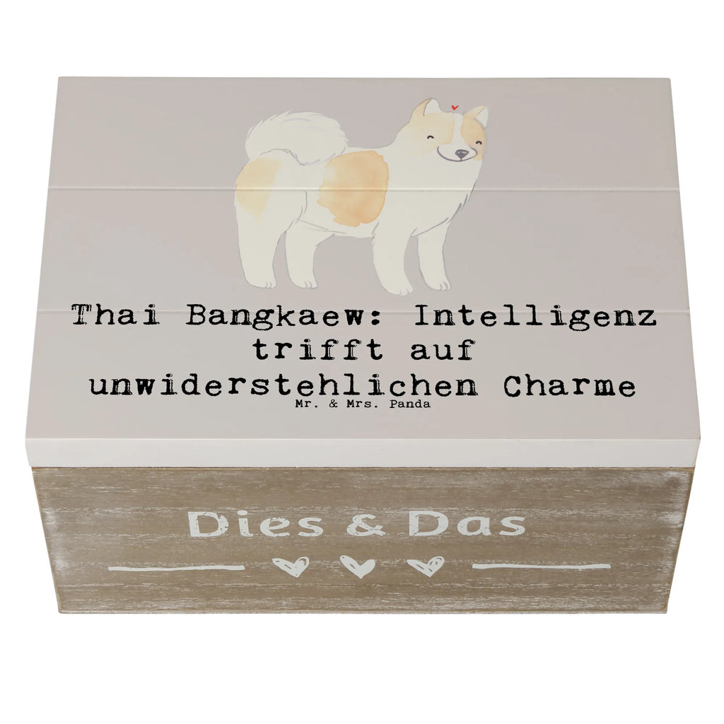 Holzkiste Thai Bangkaew Charme Schatulle, Dekokiste, Geschenkdose, Erinnerungskiste, Geschenkbox, Kiste, Truhe, Schatzkiste, Aufbewahrungsbox, Erinnerungsbox, Holzkiste, XXL, Hund, Hunderasse, Rassehund, Hundebesitzer, Geschenk, Tierfreund, Schenken, Welpe
