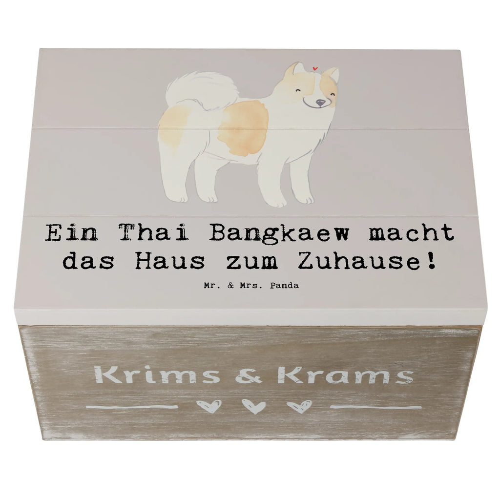 Wooden chest Ein Thai Bangkaew macht das Haus zum Zuhause! Schatzkiste, XXL, Holzkiste, Kiste, Truhe, Erinnerungsbox, Geschenkbox, Erinnerungskiste, Schatulle, Aufbewahrungsbox, Dekokiste, Geschenkdose, Hund, Hunderasse, Rassehund, Hundebesitzer, Geschenk, Tierfreund, Schenken, Welpe