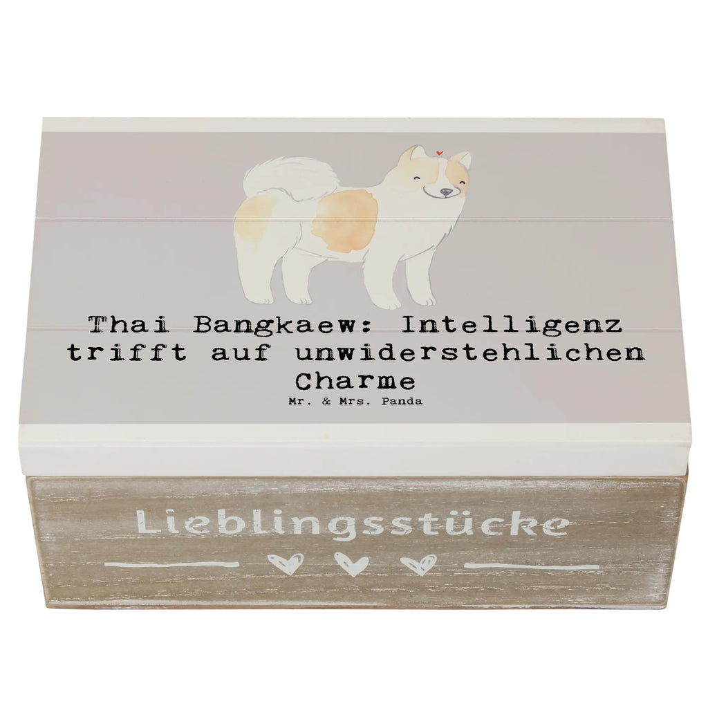 Holzkiste Thai Bangkaew Charme Schatulle, Dekokiste, Geschenkdose, Erinnerungskiste, Geschenkbox, Kiste, Truhe, Schatzkiste, Aufbewahrungsbox, Erinnerungsbox, Holzkiste, XXL, Hund, Hunderasse, Rassehund, Hundebesitzer, Geschenk, Tierfreund, Schenken, Welpe