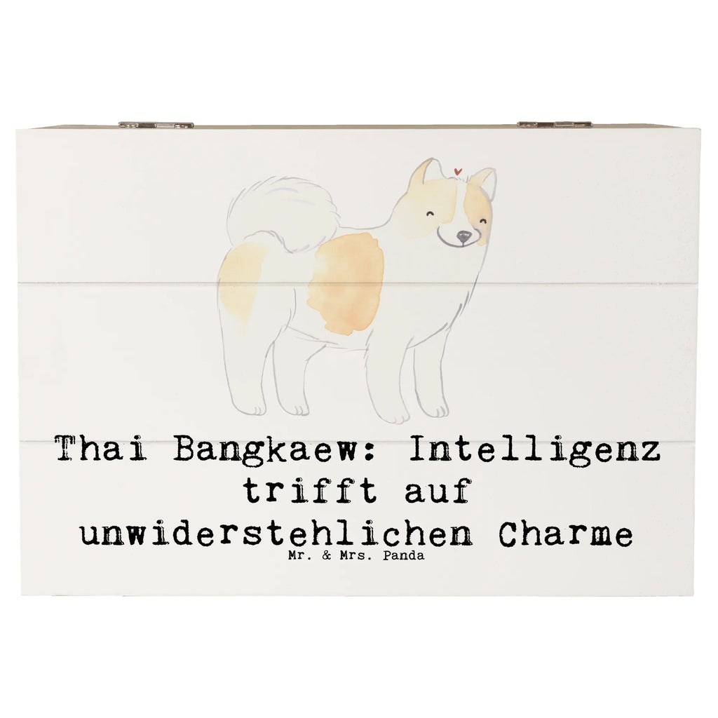 Holzkiste Thai Bangkaew Charme Schatulle, Dekokiste, Geschenkdose, Erinnerungskiste, Geschenkbox, Kiste, Truhe, Schatzkiste, Aufbewahrungsbox, Erinnerungsbox, Holzkiste, XXL, Hund, Hunderasse, Rassehund, Hundebesitzer, Geschenk, Tierfreund, Schenken, Welpe