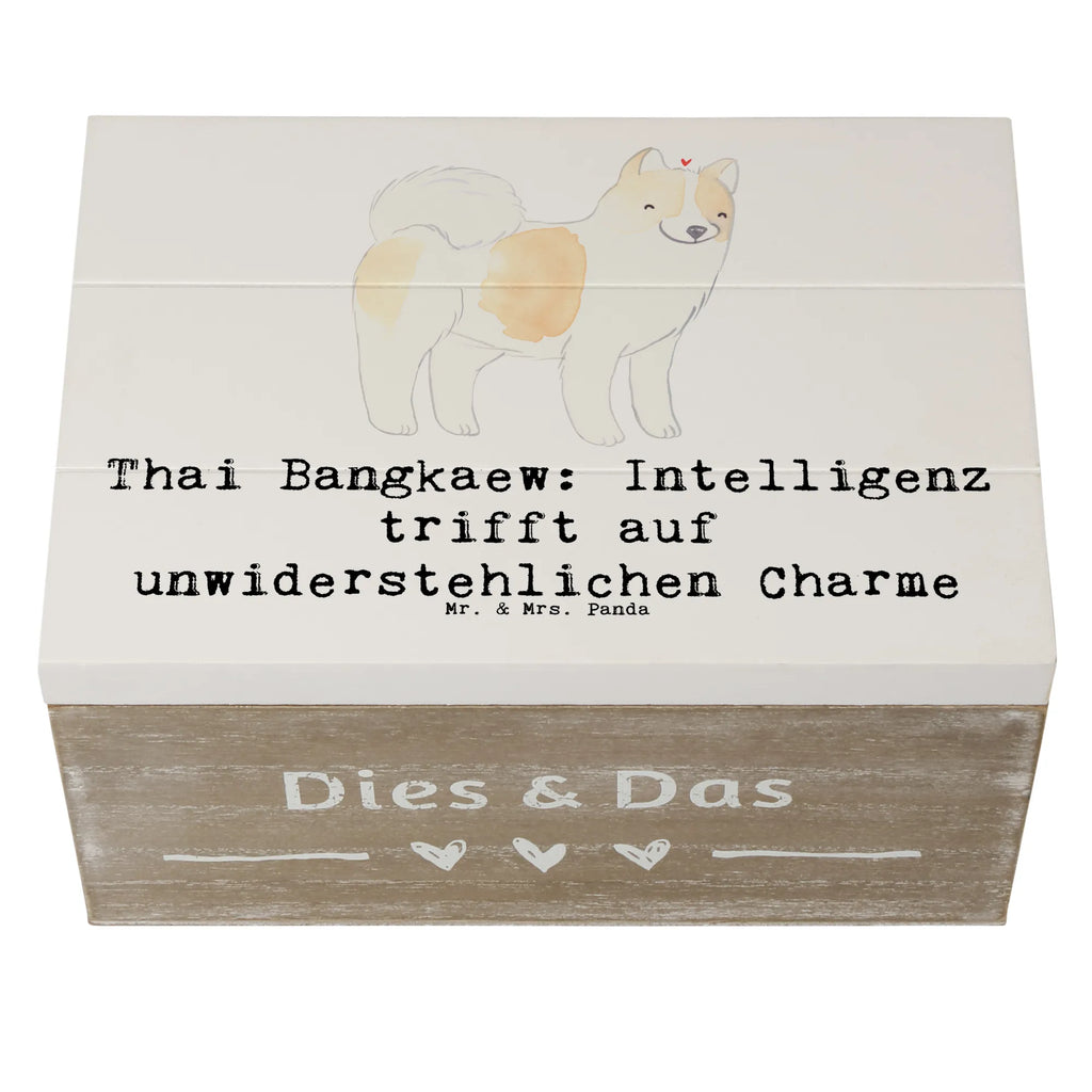 Holzkiste Thai Bangkaew Charme Schatulle, Dekokiste, Geschenkdose, Erinnerungskiste, Geschenkbox, Kiste, Truhe, Schatzkiste, Aufbewahrungsbox, Erinnerungsbox, Holzkiste, XXL, Hund, Hunderasse, Rassehund, Hundebesitzer, Geschenk, Tierfreund, Schenken, Welpe