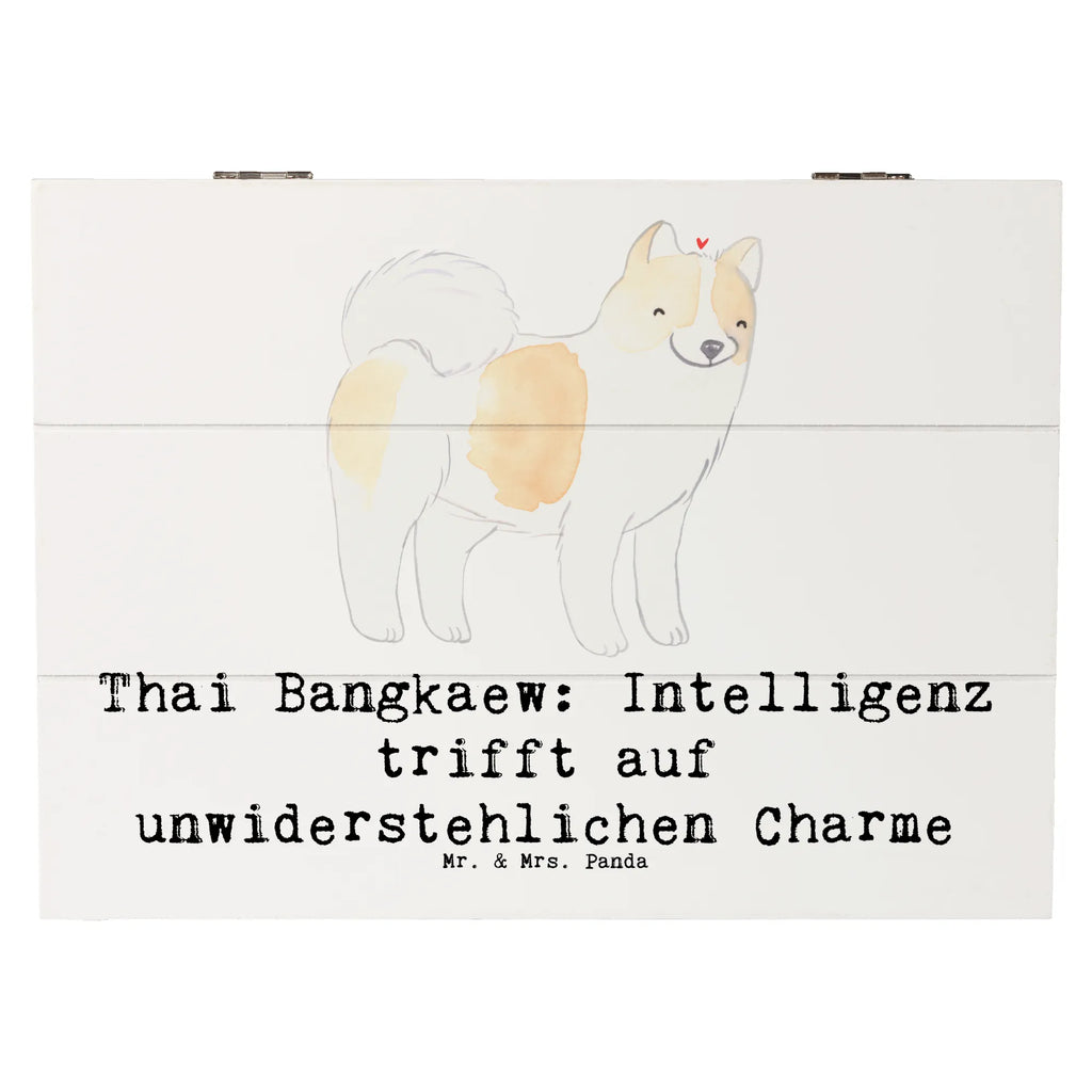 Holzkiste Thai Bangkaew Charme Schatulle, Dekokiste, Geschenkdose, Erinnerungskiste, Geschenkbox, Kiste, Truhe, Schatzkiste, Aufbewahrungsbox, Erinnerungsbox, Holzkiste, XXL, Hund, Hunderasse, Rassehund, Hundebesitzer, Geschenk, Tierfreund, Schenken, Welpe
