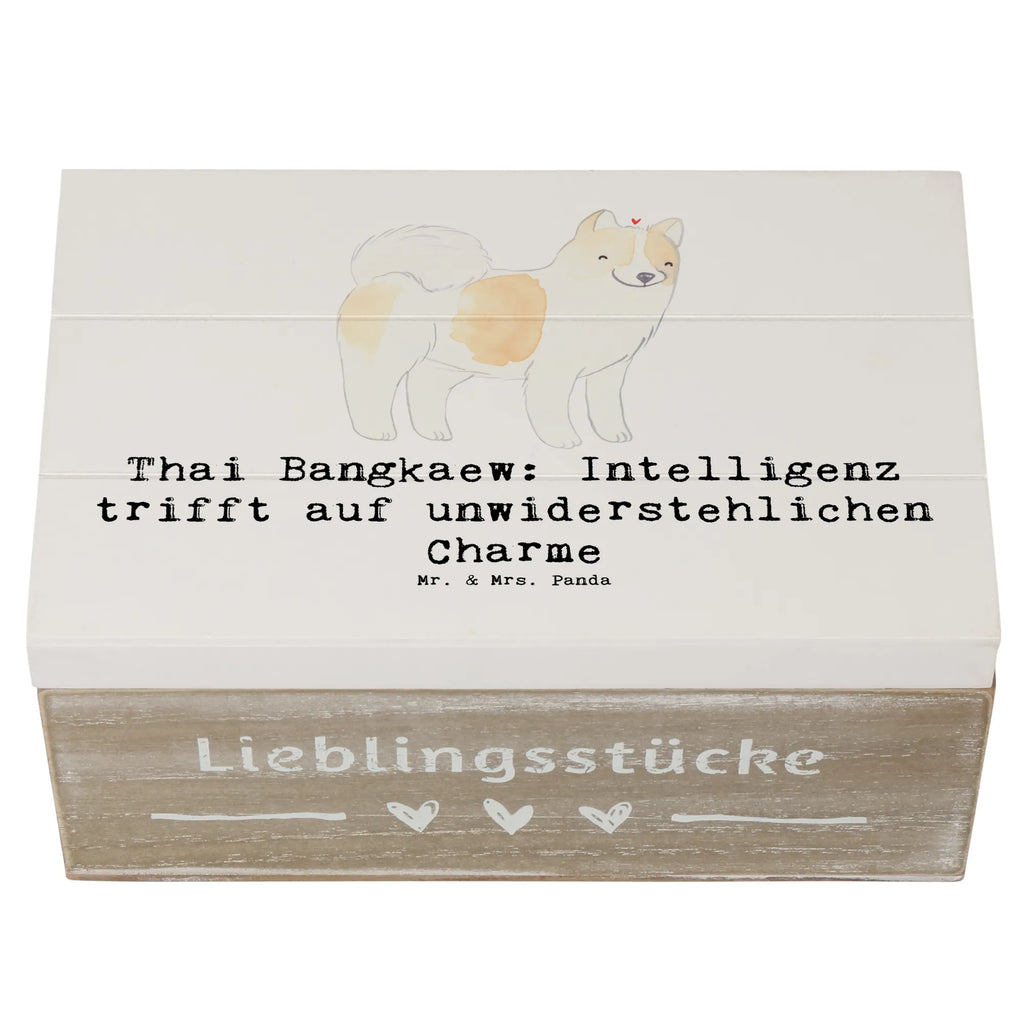 Holzkiste Thai Bangkaew Charme Schatulle, Dekokiste, Geschenkdose, Erinnerungskiste, Geschenkbox, Kiste, Truhe, Schatzkiste, Aufbewahrungsbox, Erinnerungsbox, Holzkiste, XXL, Hund, Hunderasse, Rassehund, Hundebesitzer, Geschenk, Tierfreund, Schenken, Welpe