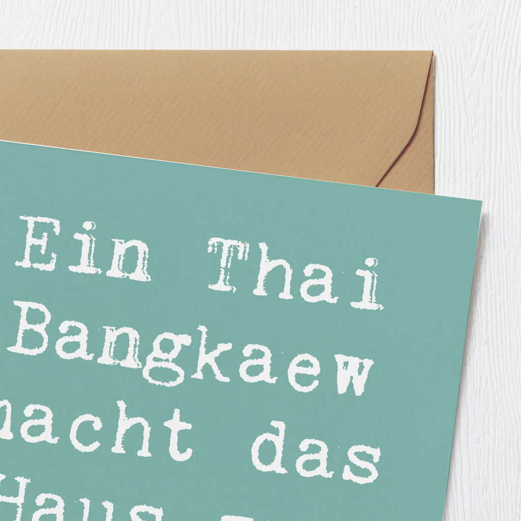 Deluxe Karte Spruch Thai Bangkaew Zuhause Hochzeitskarte, Grußkarte, Karte, Hochwertige Klappkarte, Geburtstagskarte, Hochwertige Grußkarte, Klappkarte, Glückwunschkarte, Einladungskarte, Hund, Hunderasse, Rassehund, Hundebesitzer, Geschenk, Tierfreund, Schenken, Welpe