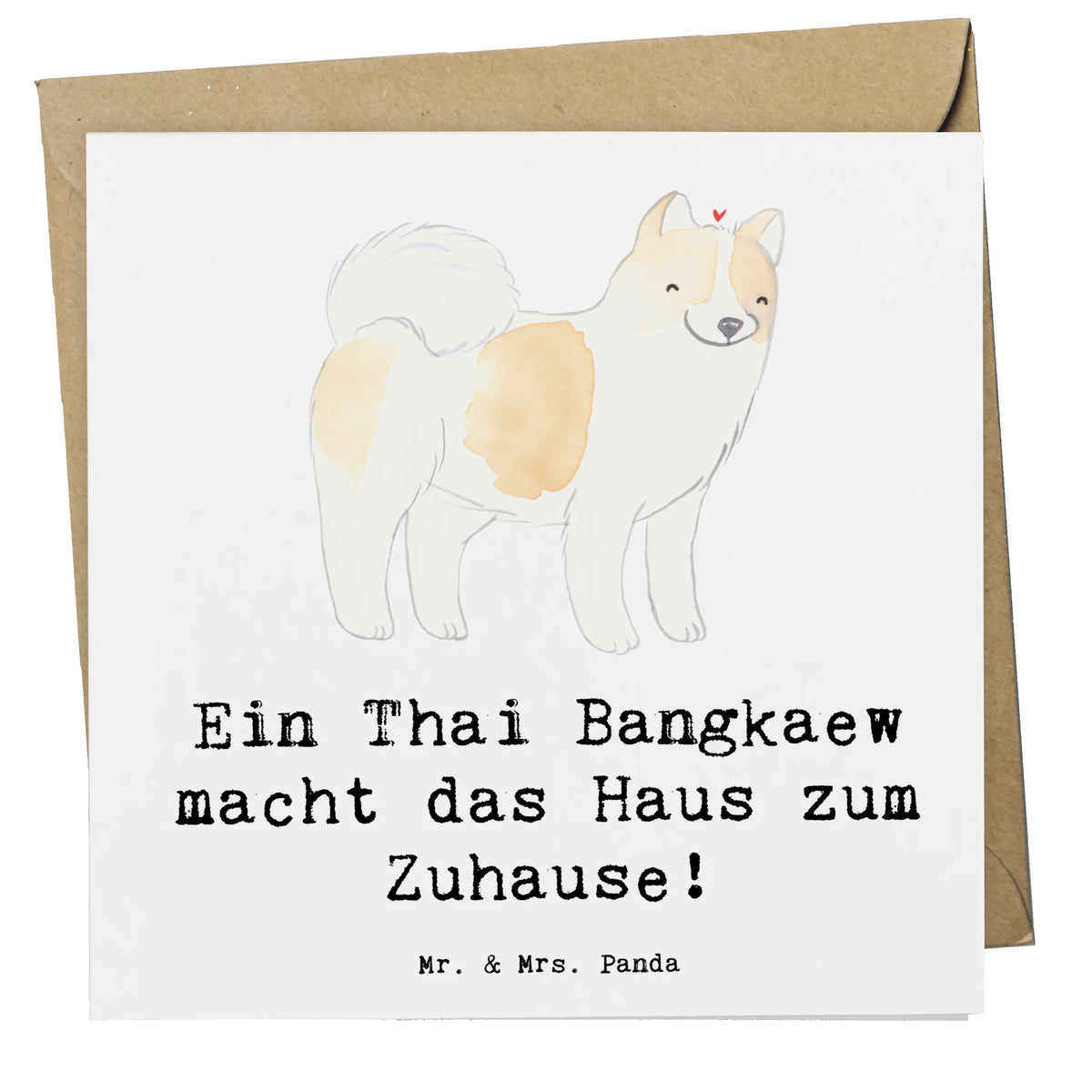 Deluxe Karte Thai Bangkaew Zuhause Glückwunschkarte, faltkarte, doppelkarte, Klappkarte, Grußkarte, anlasskarte, Geschenk, Schenken, Hund, Hunderasse, Rassehund, Hundebesitzer, Tierfreund, Welpe