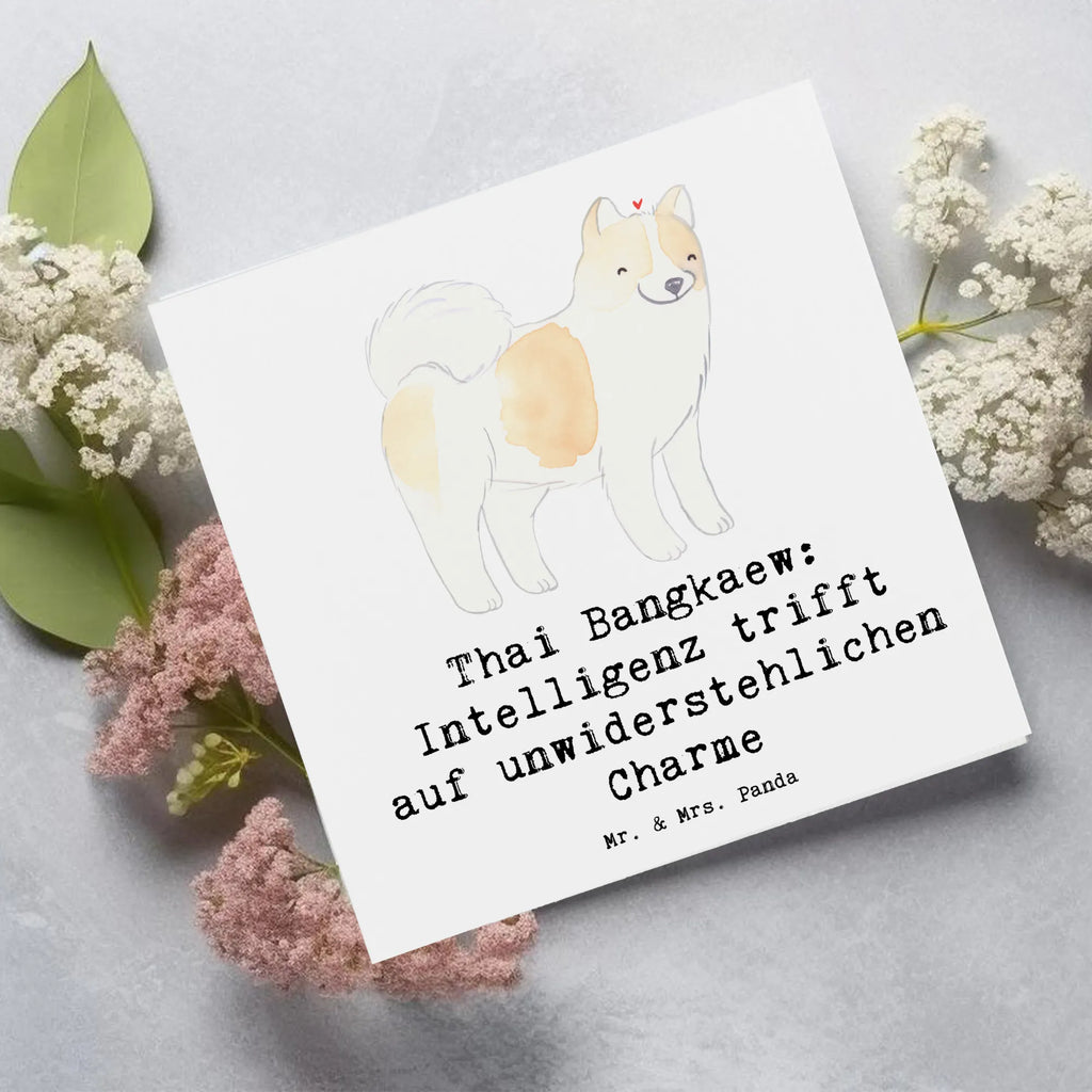 Deluxe Karte Thai Bangkaew Charme Hochwertige Klappkarte, Karte, Klappkarte, Grußkarte, Einladungskarte, Hochwertige Grußkarte, Glückwunschkarte, Geburtstagskarte, Hochzeitskarte, Hund, Hunderasse, Rassehund, Hundebesitzer, Geschenk, Tierfreund, Schenken, Welpe