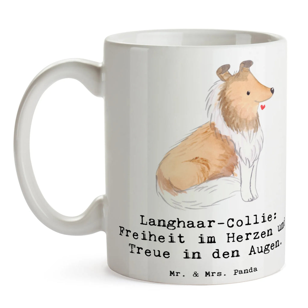 Tasse Langhaar Collie Treue Tasse mit Zitaten, Tasse mit Motiven, Tasse, Teetasse, Bürotasse, Kaffeetasse, Porzellantasse, Geschenktasse, Keramiktasse, Hund, Hunderasse, Rassehund, Hundebesitzer, Geschenk, Tierfreund, Schenken, Welpe