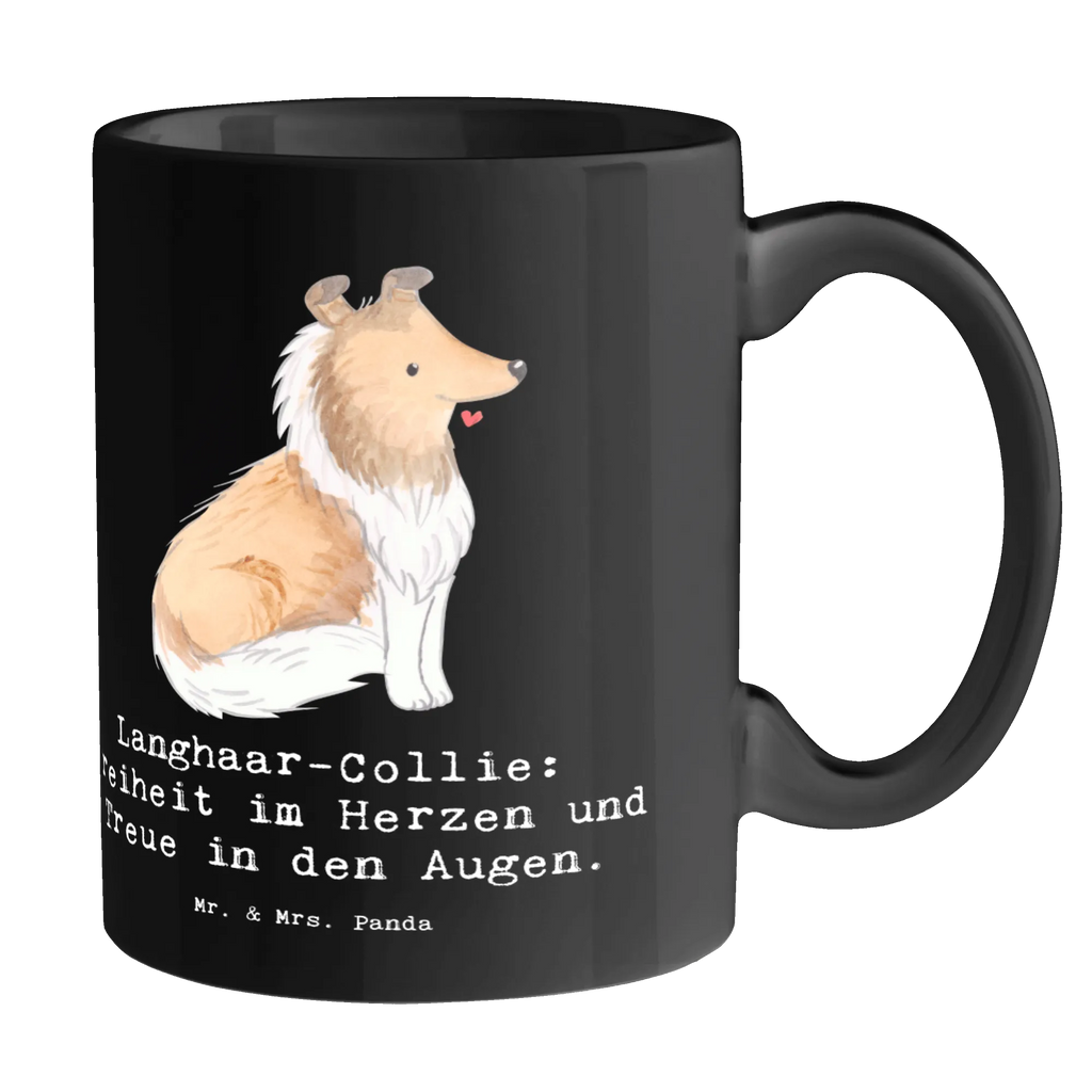 Tasse Langhaar Collie Treue Tasse mit Zitaten, Tasse mit Motiven, Tasse, Teetasse, Bürotasse, Kaffeetasse, Porzellantasse, Geschenktasse, Keramiktasse, Hund, Hunderasse, Rassehund, Hundebesitzer, Geschenk, Tierfreund, Schenken, Welpe