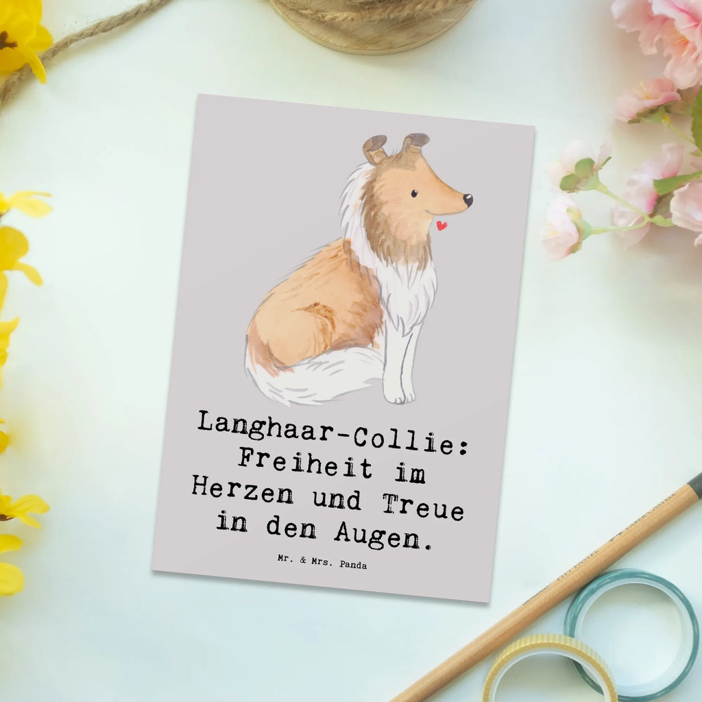 Postkarte Langhaar Collie Treue Karte, Postkarte, Einladungskarten Geburtstag, Einladung, Einladungskarte, Geburtstagskarte, Dankeskarte, Ansichtskarte, Einladung Geburtstag, Geschenkkarte, Grußkarte, Ansichtskarten, Hund, Hunderasse, Rassehund, Hundebesitzer, Geschenk, Tierfreund, Schenken, Welpe