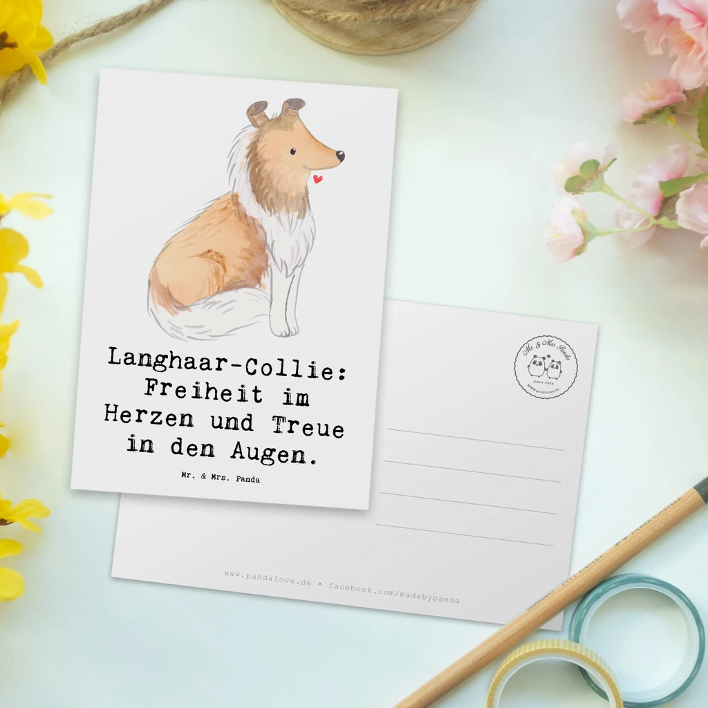 Postkarte Langhaar Collie Treue Karte, Postkarte, Einladungskarten Geburtstag, Einladung, Einladungskarte, Geburtstagskarte, Dankeskarte, Ansichtskarte, Einladung Geburtstag, Geschenkkarte, Grußkarte, Ansichtskarten, Hund, Hunderasse, Rassehund, Hundebesitzer, Geschenk, Tierfreund, Schenken, Welpe