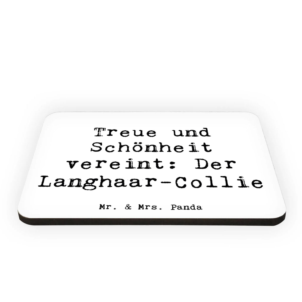 Magnet Saying Treue und Schönheit vereint: Der Langhaar-Collie Kühlschrank Dekoration, Pinnwandmagnet, Notiz Magnet, Whiteboard Magnet, Kühlschrankmagnet, Dekomagnet, Souvenir Magnet, Motivmagnete, Hund, Hunderasse, Rassehund, Hundebesitzer, Geschenk, Tierfreund, Schenken, Welpe