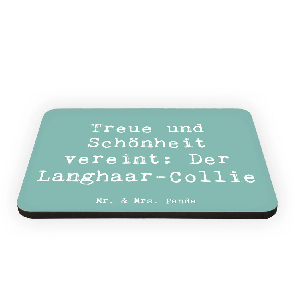 Magnet Saying Treue und Schönheit vereint: Der Langhaar-Collie Kühlschrank Dekoration, Pinnwandmagnet, Notiz Magnet, Whiteboard Magnet, Kühlschrankmagnet, Dekomagnet, Souvenir Magnet, Motivmagnete, Hund, Hunderasse, Rassehund, Hundebesitzer, Geschenk, Tierfreund, Schenken, Welpe