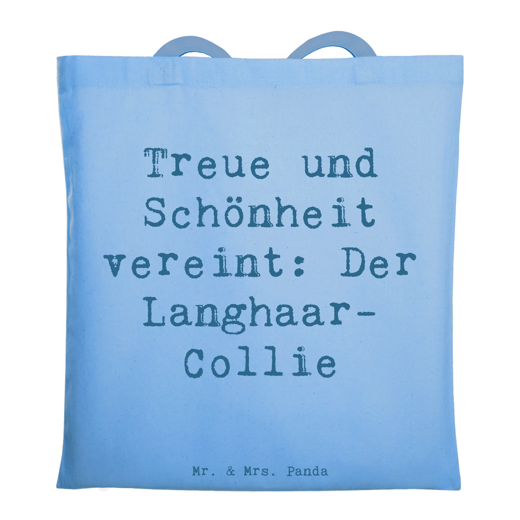 Tragetasche Spruch Langhaar Collie Stofftasche, Laptoptasche, Einkaufstasche, Shopper, Schultertasche, Tragetasche, Beuteltasche, Beutel, Jutebeutel, Strandtasche, Umhängetasche, Stoffbeutel, Tasche, Jutetasche, Einkaufstüte, Badetasche, Hund, Hunderasse, Rassehund, Hundebesitzer, Geschenk, Tierfreund, Schenken, Welpe