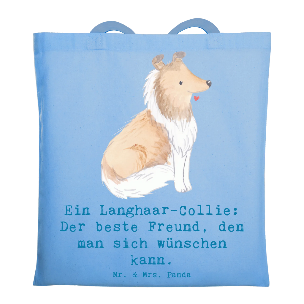 Tote bag Ein Langhaar-Collie: Der beste Freund, den man sich wünschen kann. Beutel, Einkaufstüte, Beuteltasche, Jutetasche, Tasche, Tragetasche, Badetasche, Einkaufstasche, Umhängetasche, Jutebeutel, Shopper, Stofftasche, Strandtasche, Schultertasche, Laptoptasche, Stoffbeutel, Hund, Hunderasse, Rassehund, Hundebesitzer, Geschenk, Tierfreund, Schenken, Welpe