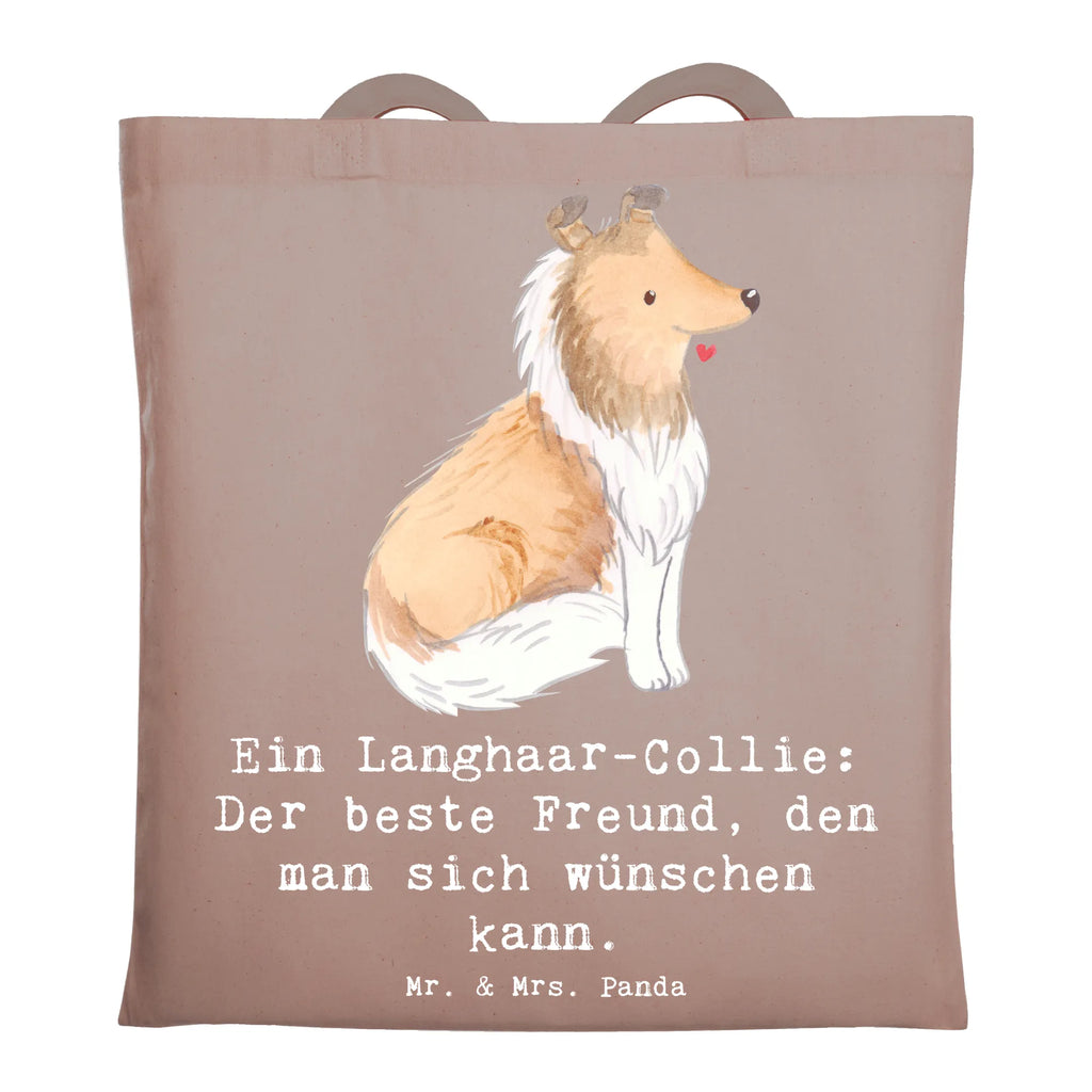 Tote bag Ein Langhaar-Collie: Der beste Freund, den man sich wünschen kann. Beutel, Einkaufstüte, Beuteltasche, Jutetasche, Tasche, Tragetasche, Badetasche, Einkaufstasche, Umhängetasche, Jutebeutel, Shopper, Stofftasche, Strandtasche, Schultertasche, Laptoptasche, Stoffbeutel, Hund, Hunderasse, Rassehund, Hundebesitzer, Geschenk, Tierfreund, Schenken, Welpe