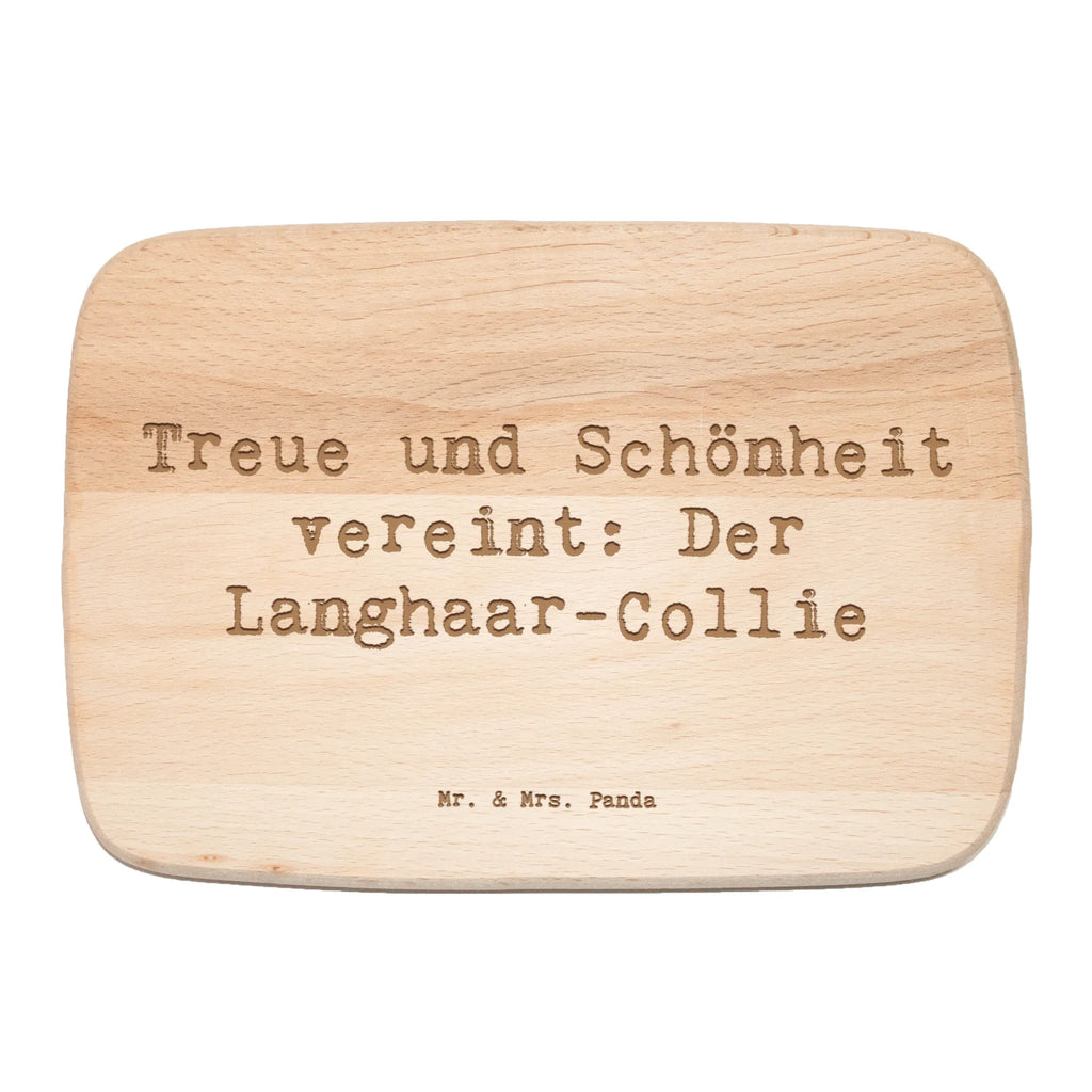 Serving board Saying Treue und Schönheit vereint: Der Langhaar-Collie breakfast board, Board, cutting board, Dog, dog breed, purebred dog, dog owner, gift, animal lover, giving, puppy